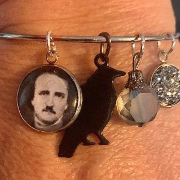 Edgar Allan Poe Charm Bracelet - Picture 2 of 2